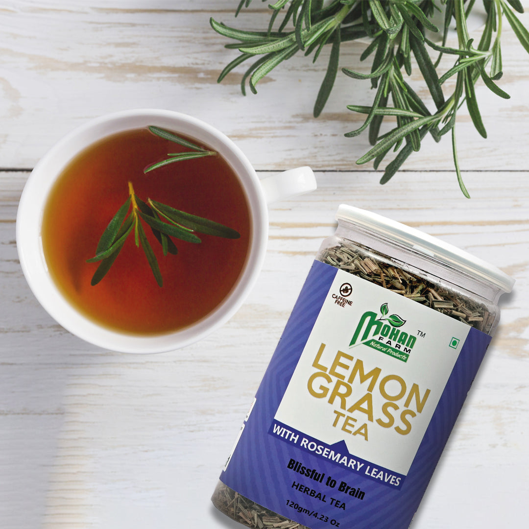 Herbal Infusion Delight: MohanFarm's Lemongrass Rosemary Tea Discovery