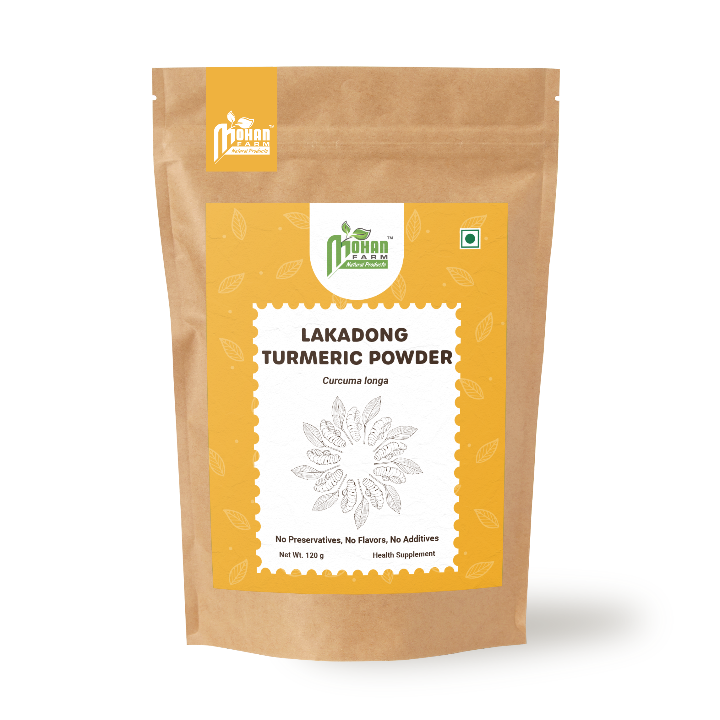 Natural Herbal Lakadong Turmeric Powder